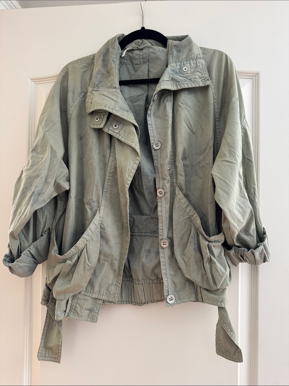 Free People Light Olive Women's Utility Jacket
